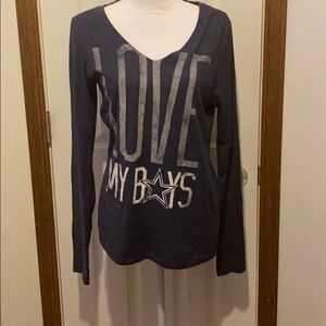Dallas Cowboys Blue Heathered long sleeve top